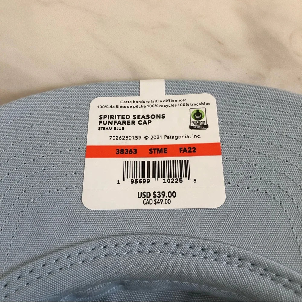 Patagonia Unisex Spirited Seasons Funfarer 'Steam Blue' Cap 38363-FA22 OS